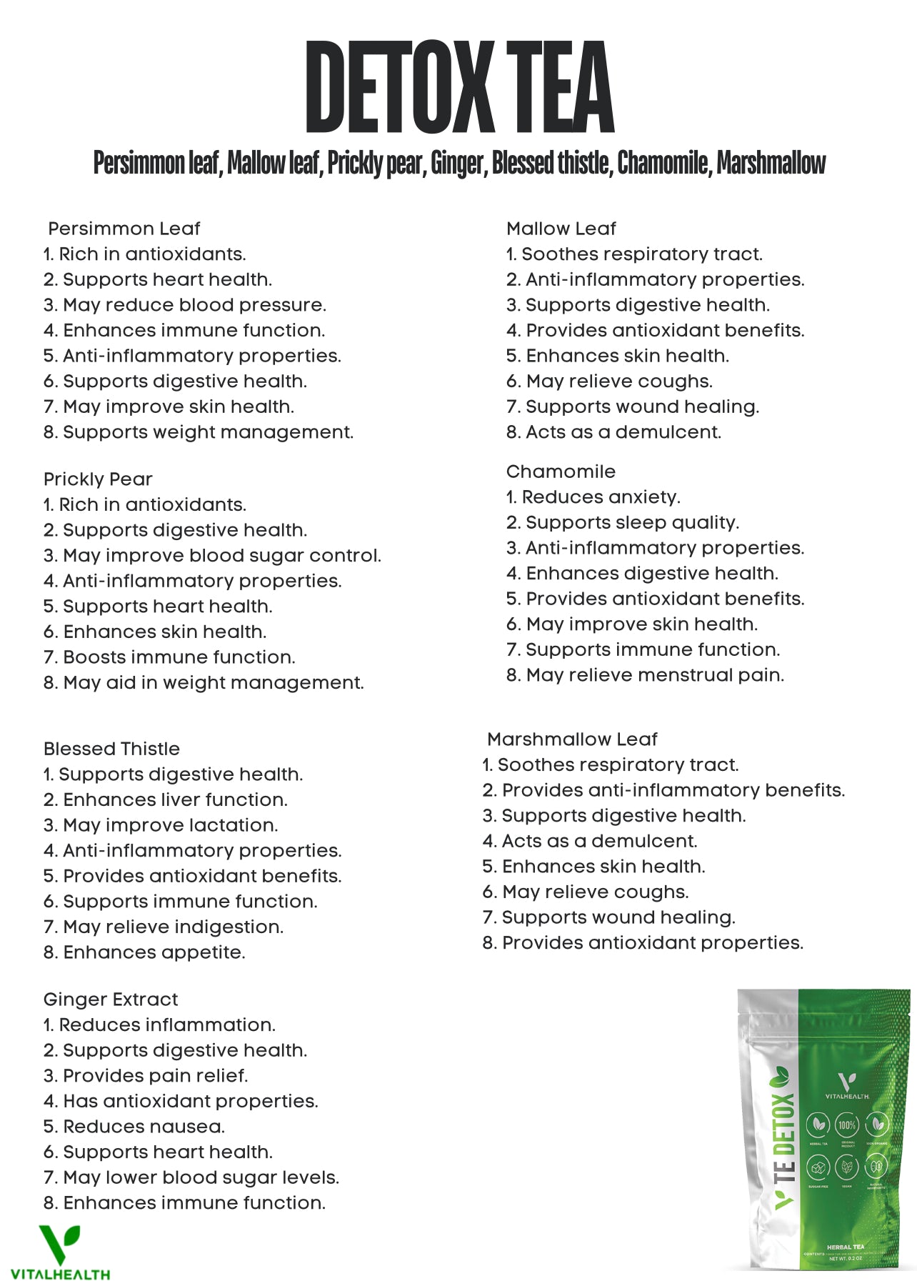 V-TEDETOX (Digestive System Detox)