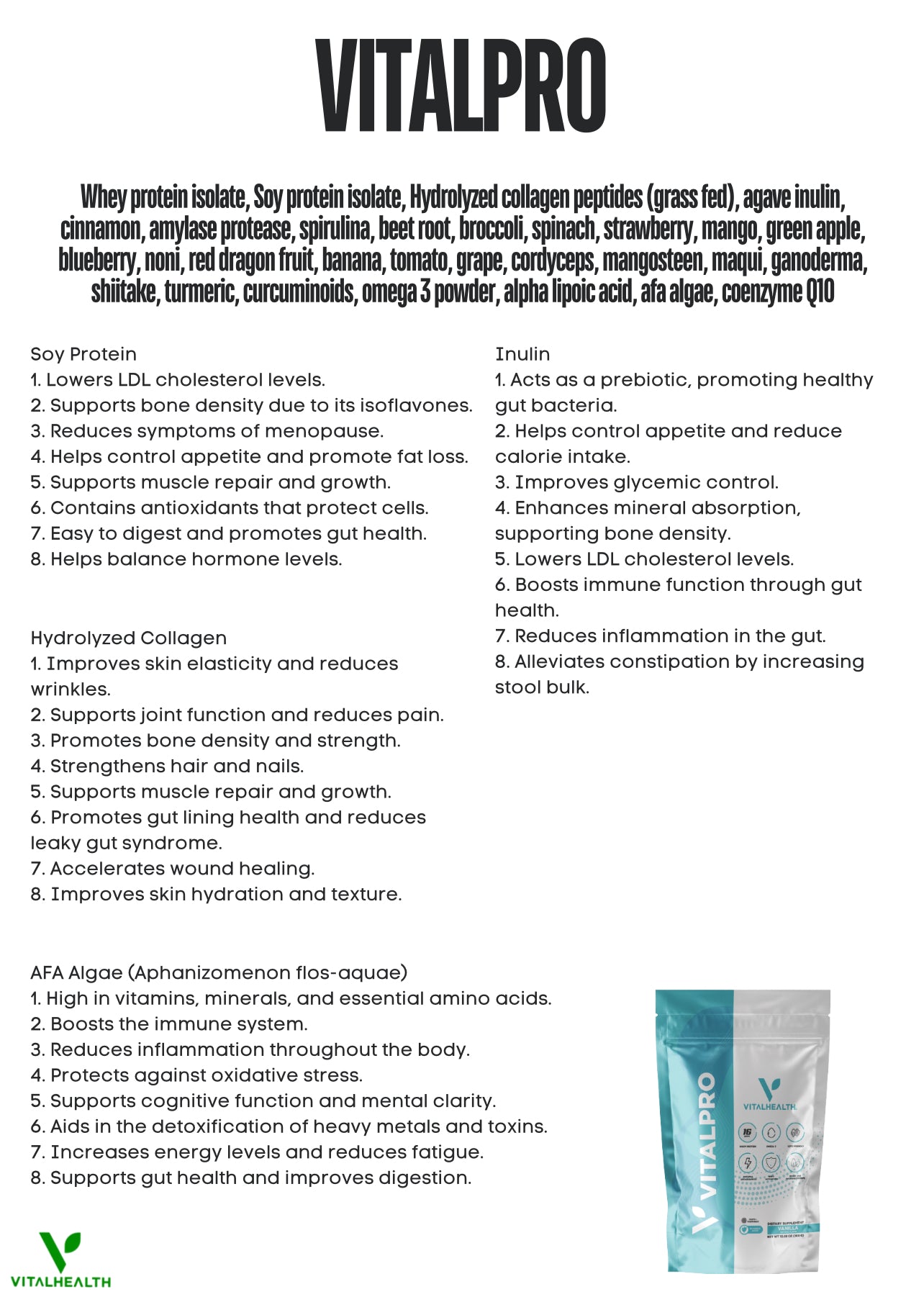 VitalPro protein powder