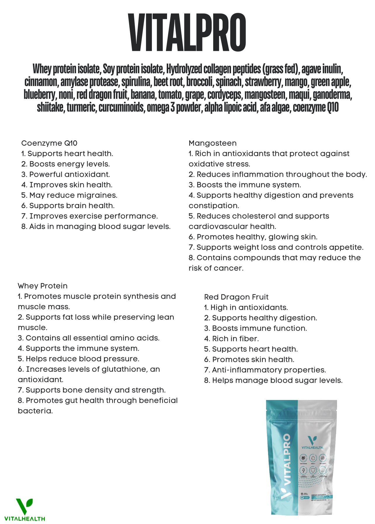 VitalPro protein powder