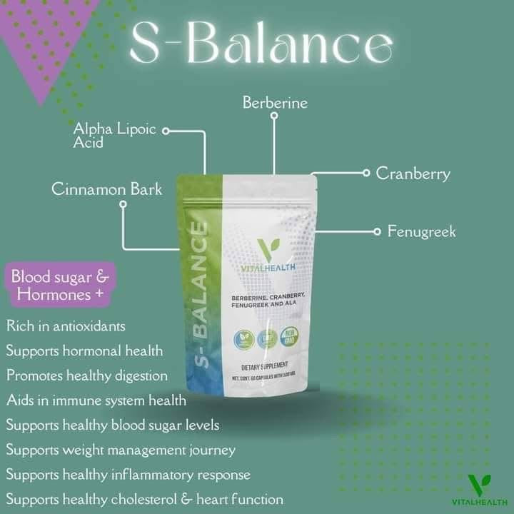 S-BALANCE (Blood Sugar Control/ Nature’s Ozempic)