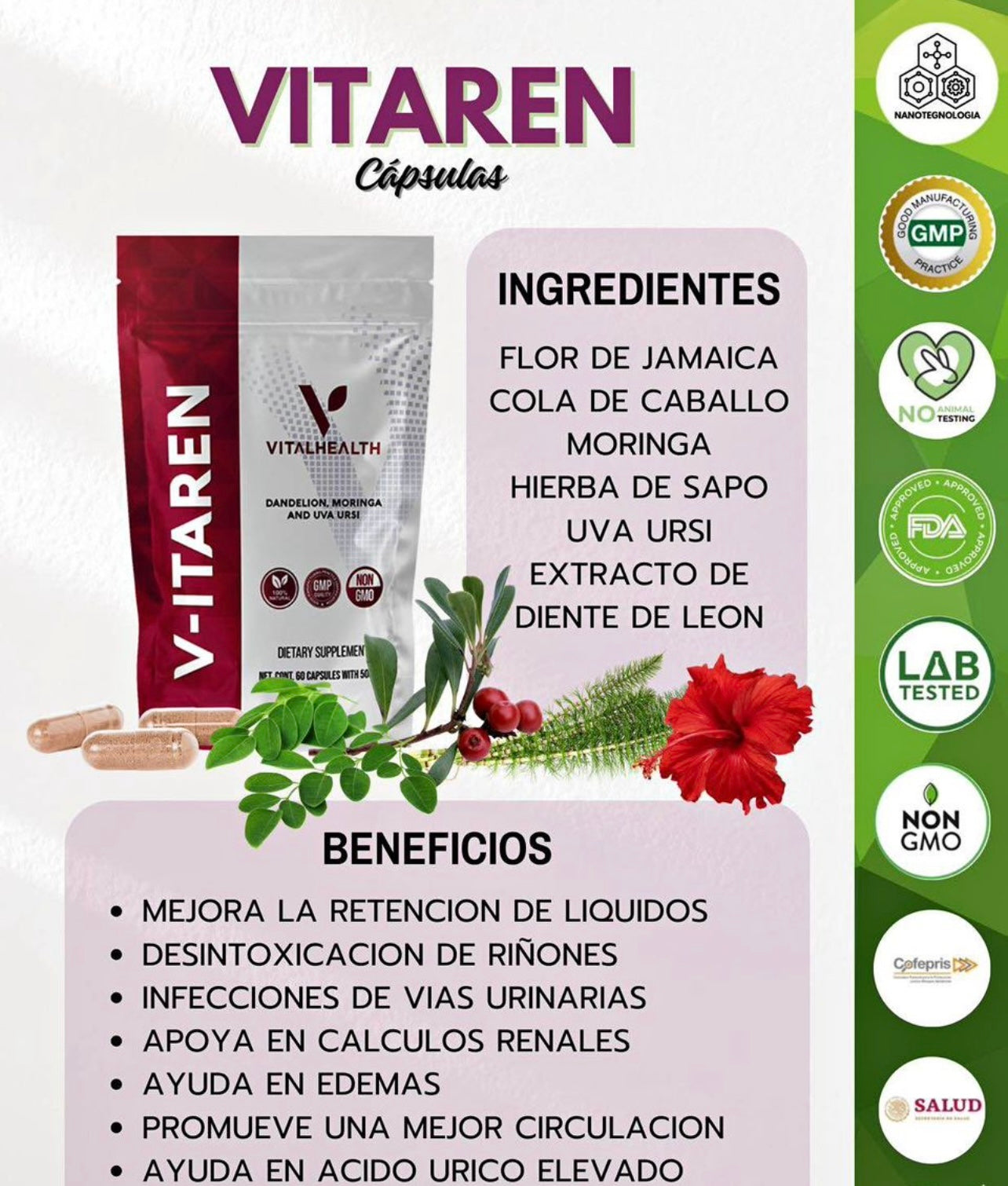 V-ITAREN (Kidney Detox& UTIs)