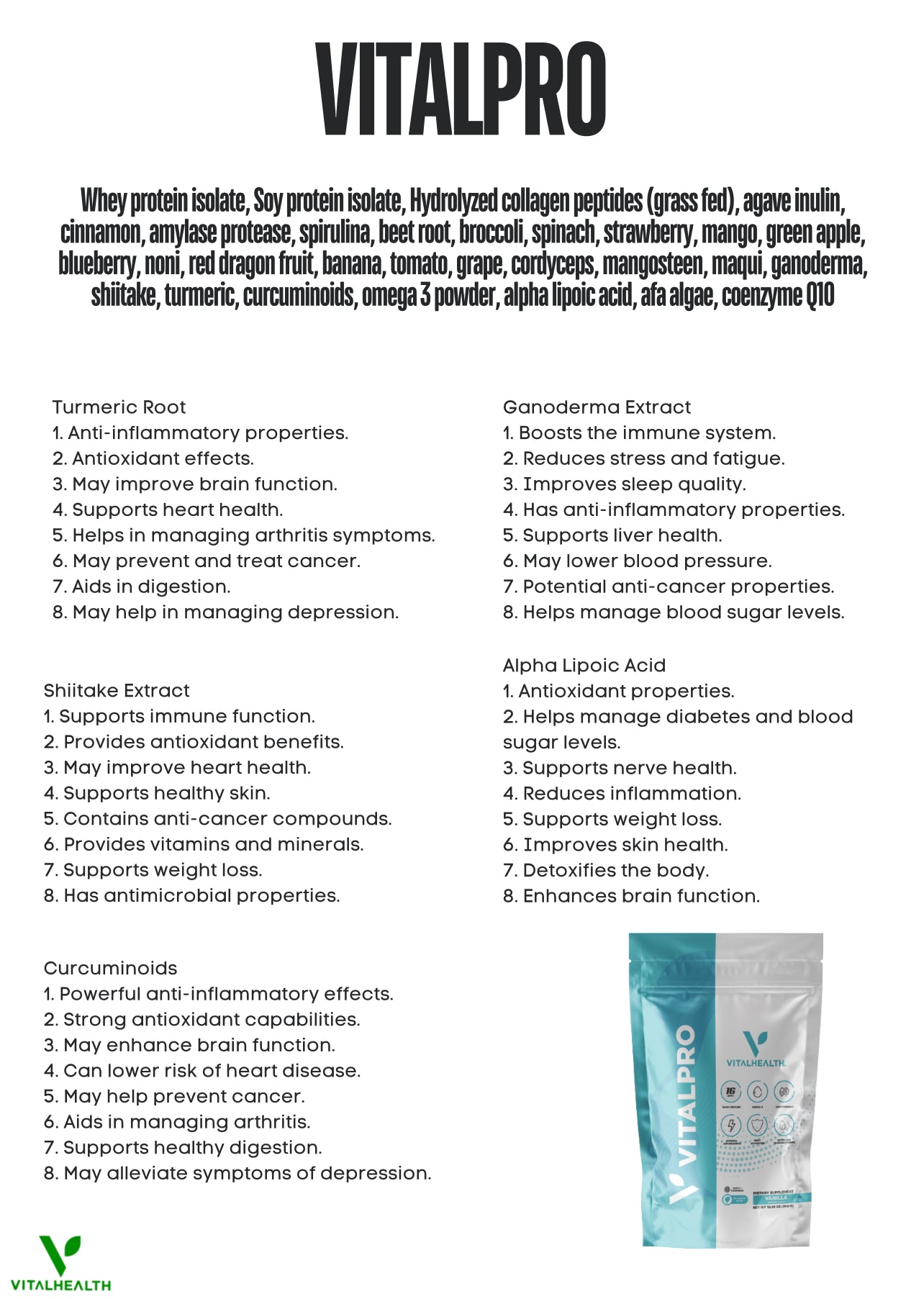 VitalPro protein powder